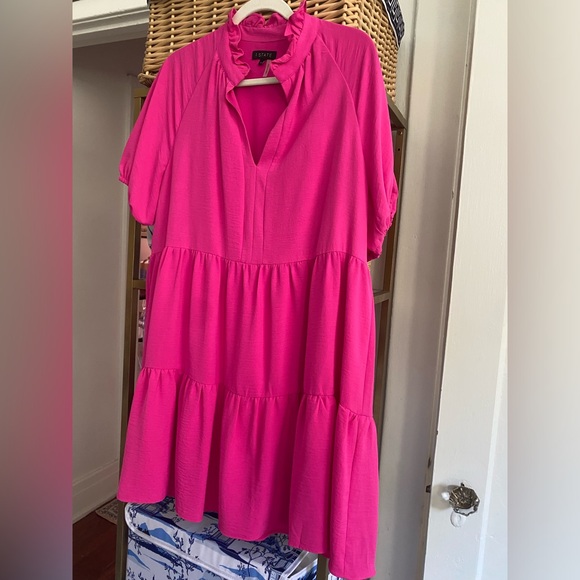 Pink Tiered Dress - Picture 2 of 2